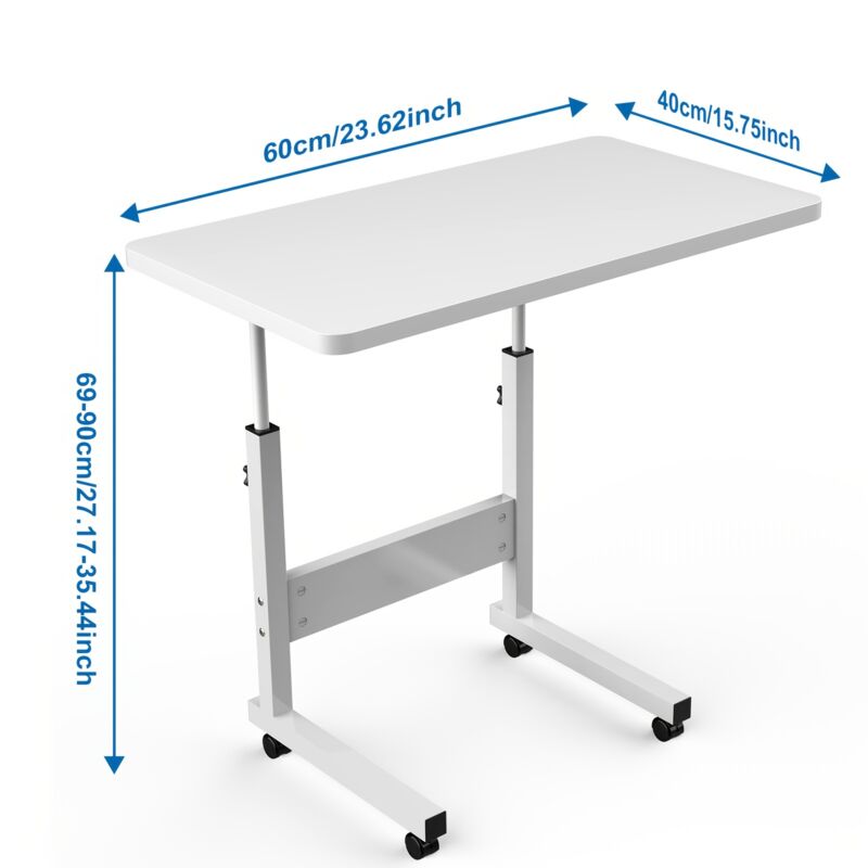 Table PC Portable Réglable Hauteur (69-90cm) avec Fente Intégrée