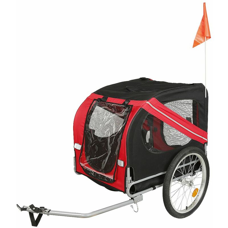 Bc-elec - 5664-0001A Remorque vélo 2 en 1 convertible en poussette et  jogger pour deux
