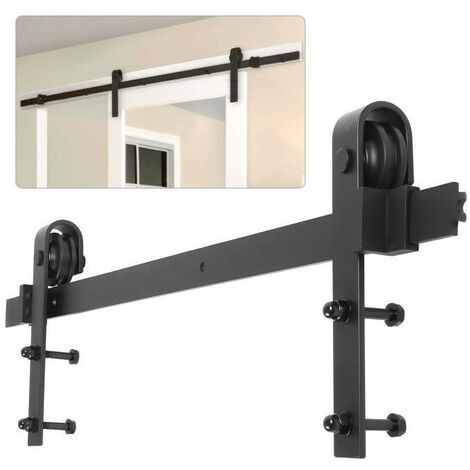 SiFree® 183cm Porte placard coulissante, Porte Coulissante, Rail porte coulissante, Roulette porte coulissante, Rail pour Système de Quincaillerie