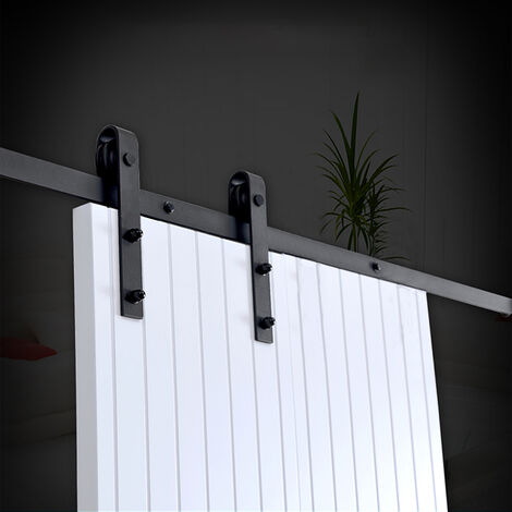 SiFree® 244cm Porte placard coulissante, Porte Coulissante, Rail porte coulissante, Roulette porte coulissante, Rail pour Système de Quincaillerie