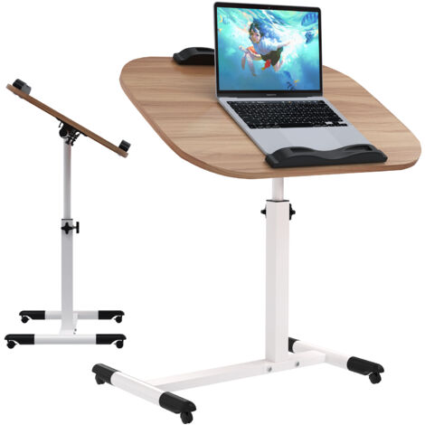 SUPFINE Table d'appoint en bois pour ordinateur portable - Réglable en SUPFINE Table d'appoint en bois pour ordinateur portable - Réglable en