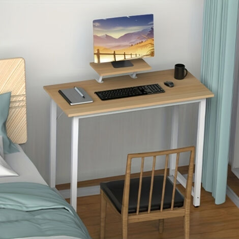Bureau Gamer Pro Revêtement Carbone & Charge 150kg – MDF Haute Densité 80x40x75cm  pour Télétravail/Jeu – Design Moderne Anti-Rayures & Montage Express