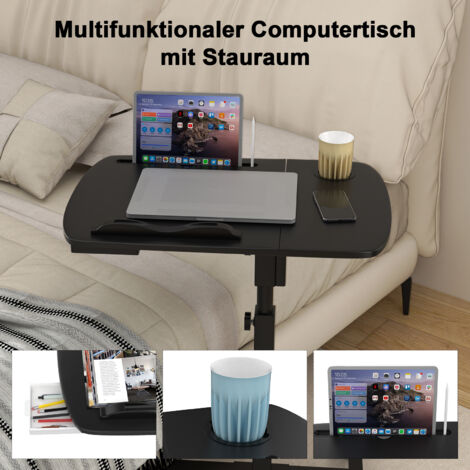 Bureau Réglable Pour Vélo D'Appartement - Table Avec Porte-Gobelet Et Rainure Pour Smartphone - Hauteur 64,5-143 Cm - 7
