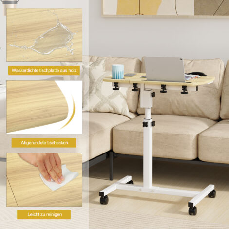 SITREMEN Plateau de canapé avec support rotatif pour téléphone portable, accoudoir de canapé en