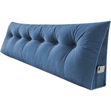 Coussin de Lecture Compensé, 180cm Gros Coussin Canapé Triangulaire Support Lombaire Gros Oreiller Cale Dos Tête de lit Repos Oreiller Dossier de Soutien Lombaire pour Adultes