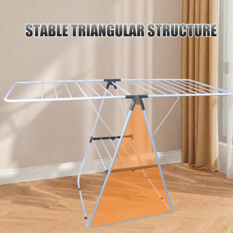 Étendoir à Linge Inox Pliable – Utilisation Intérieur/Extérieur (1/5)