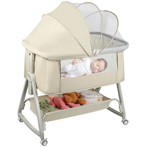 Berceau Cododo Bébé Portable 4 en 1 Matelas,Filet,Panier de Rangement, 0-6 Mois (1/5)