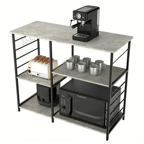 Élément de rangement de cuisine, Bar à Café, Meuble Cuisine pour ustensiles,90 x 39 x 82 cm (1/5)