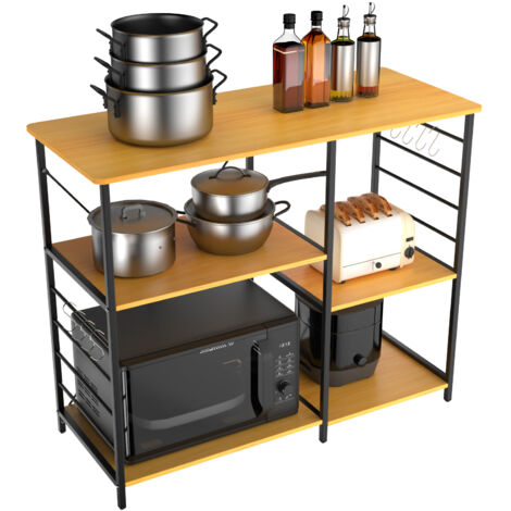 Élément de rangement de cuisine, Bar à Café, Meuble Cuisine pour ustensiles,90 x 39 x 82 cm (1/5)