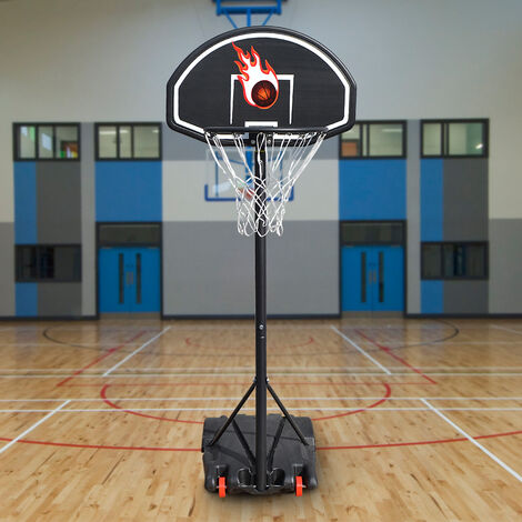 SiFree®Panier de basket sur pied Réglable en hauteur -7353246cm -NOIR