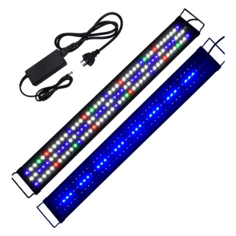 Lampe d'aquarium avec support extensible réglable,90-110 cm Éclairages pour Aquarium pour la croissance des plantes d'aquarium