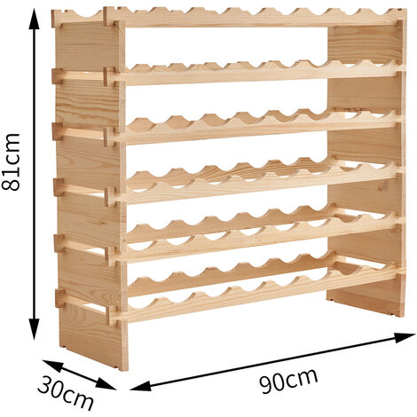 Range bouteille Porte-Bouteilles en Bois, Casier à Vin Range Bouteille,903081cm  étagère à Bouteille en