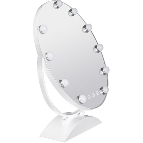 Dripex Miroir Maquillage Hollywood avec Lumière Miroir Maquillage Lumineux  LED avec 14 Ampoules 3 Modes Réglables