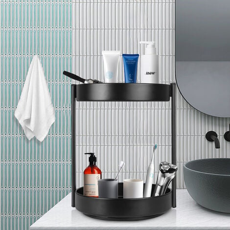 Acheter Étagère de cuisine Double couche, organisateur détachable et  pratique, organisateur de salle de bain coulissant à 2 niveaux, accessoires  de cuisine