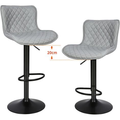Moderne en acier inoxydable rotatif réglable hauteur chaise