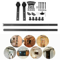 SiFree® 200cm Porte coulissante sur rail, Rail de porte coulissante, Rail porte coulissante placard, Rail pour porte coulissante