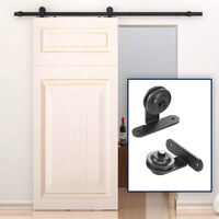 SiFree® 200cm Porte coulissante sur rail, Rail de porte coulissante, Rail porte coulissante placard, Rail pour porte coulissante
