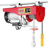 SiFree® Palan électrique 200kg, Treuil palan électrique 500w, Charriot porte-palan treuil électrique, Levier Treuil palan, pour Atelier Garage Entrepôt