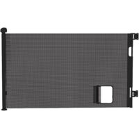 Barrière de sécurité extensible de 0 à 150 cm - Pour escalier de bébé - Pour l'intérieur et l'extérieur - Noir