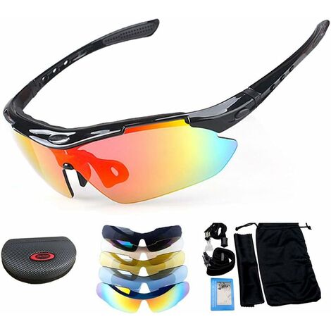 UV400 Sonnenbrille Sport HD Fahren Brille Nachtsicht Reiten Radfahren 