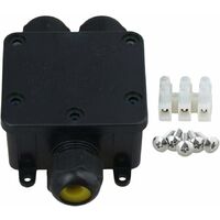 1-20X Verteilerdose IP68 Abzweigdose Abzweigkasten Wasserdichte Schwarz 