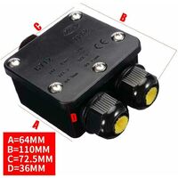 Verteilerbox IP68 Wasserdicht Kabelsteckverbinder Außen Anschlussdose Verbinder 