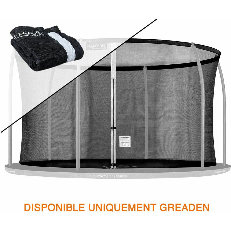 Red de seguridad [NO trampolín completo] y protección 180cm Alta calidad SOLO para trampolines GREADEN Ø 427cm