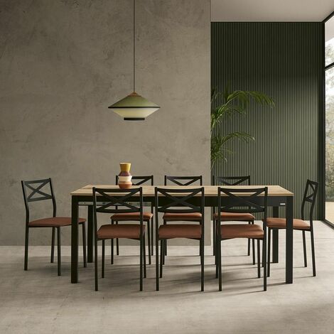  Mesas de comedor extensibles, ahorra espacio, mesa de estilo de  madera expandible para comedor, mesa de cocina de 4 a 8 asientos