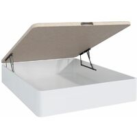 Canapé abatible 3D EBRO blanco alta capacidad | Dimensiones : 90 cm. x 190 cm.