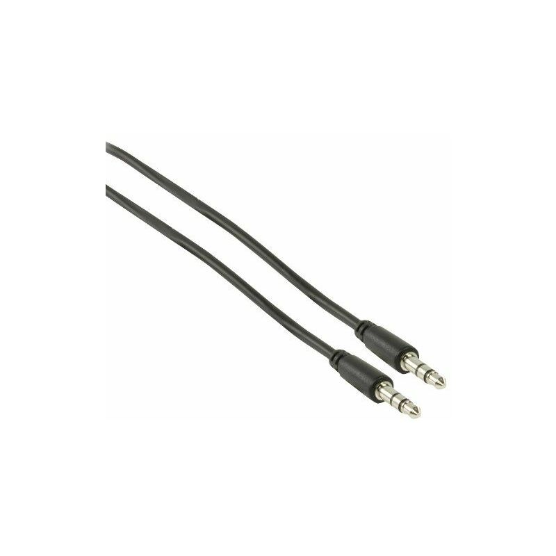 Valueline VLMP22000B3.00 cable de audio - cables de audio (M - M, 3.5mm, 3.5mm, Macho/Macho, Negro)