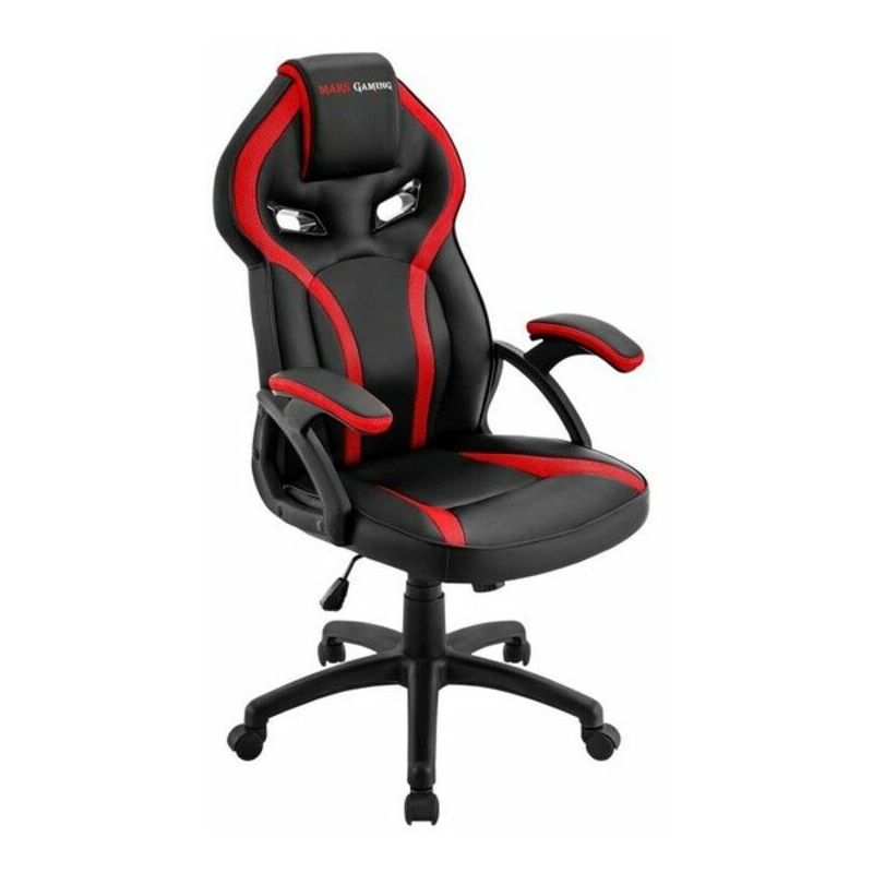 Mars Gaming MGC118 Silla para videojuegos universal Asiento acolchado Negro, Rojo