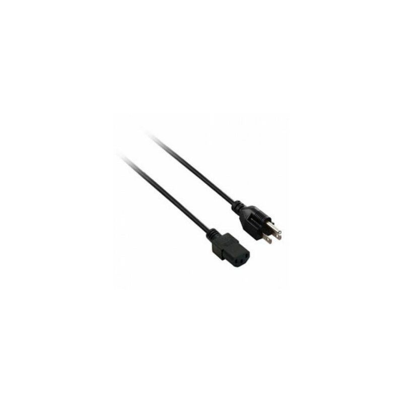 V7 Cable de alimentación de CA para ordenador, enchufe R.U. a IEC-C13 - Negro 1m 3.3ft