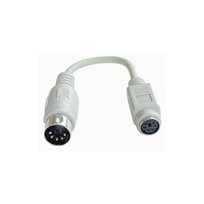 Lindy PS/2 - AT Port Adapter Cable cable ps/2 0,15 m 6-p Mini-DIN 5-p Mini-DIN Gris