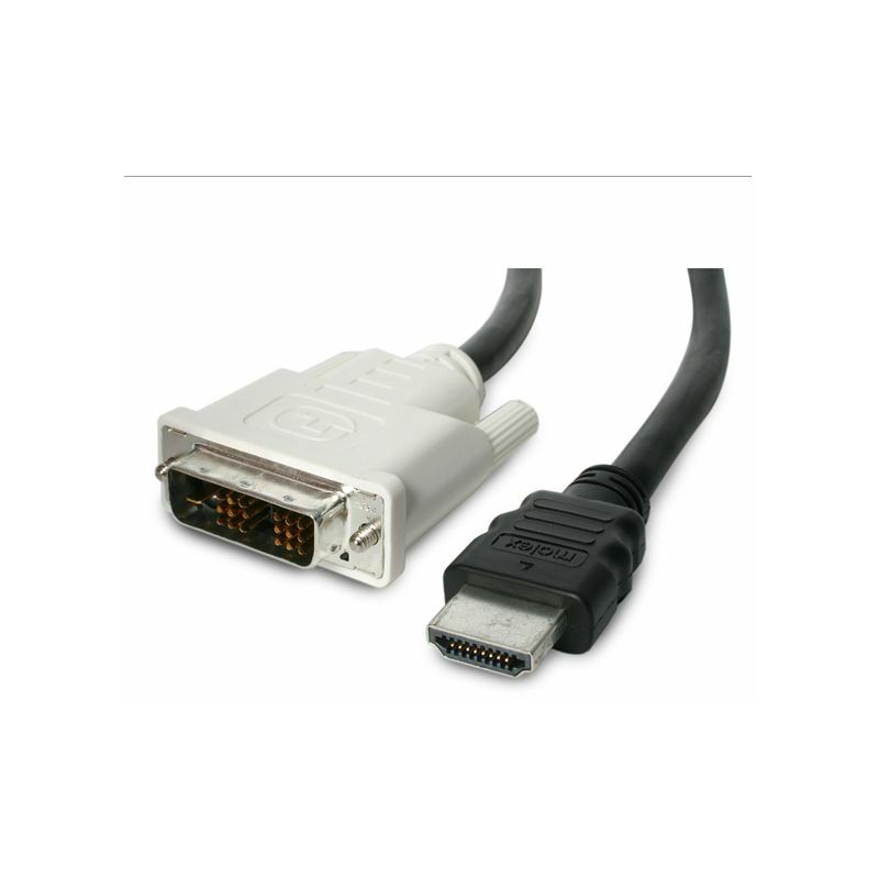 StarTech.com Cable HDMI a DVI 15m - DVI-D Macho - HDMI Macho - Adaptador - Negro