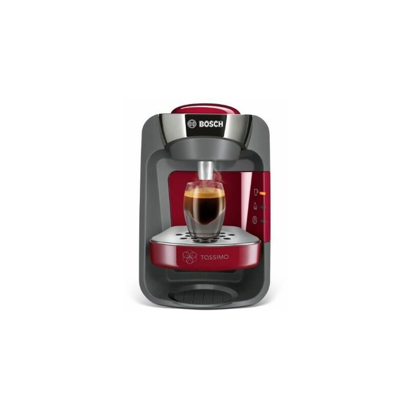 Bosch Tas3203 Tassimo suny cafetera multibebidas de cápsulas con sistema smartstart color rojo encimera 08