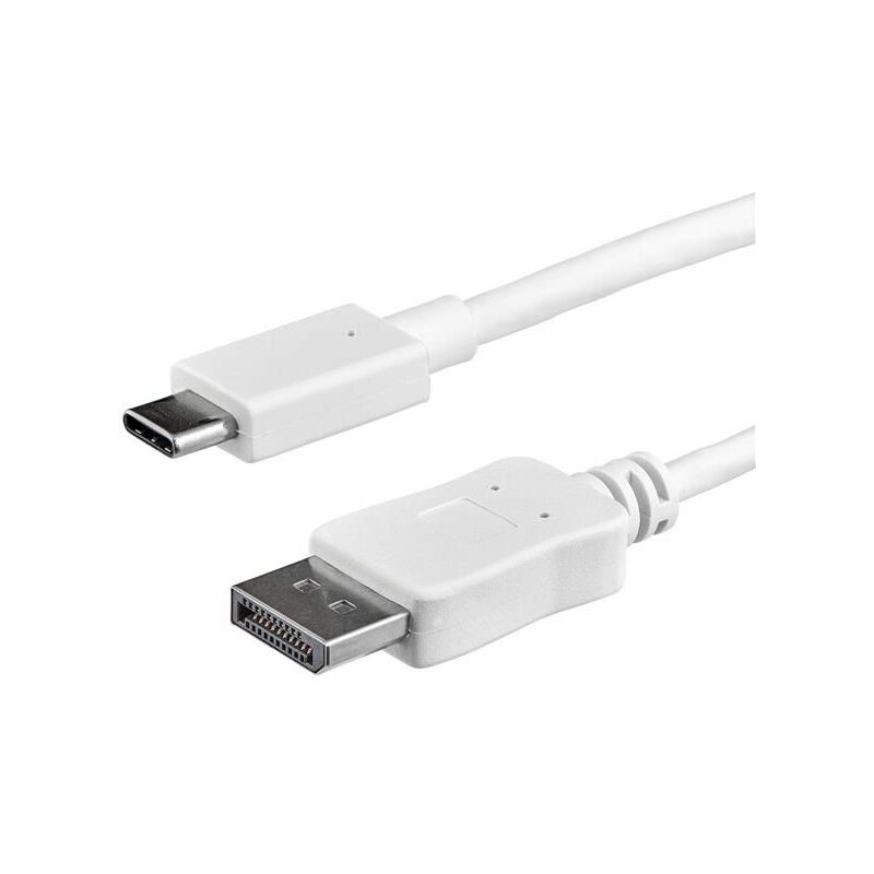 StarTech.com Cable de 1m USB-C a DisplayPort - 4K 60Hz - Blanco