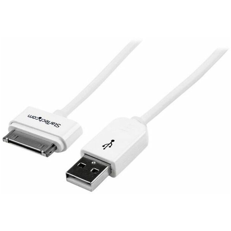 Cable Nanocable Lightning A USB Tipo C Apple iPhone IPAD IPOD Blanco 1M