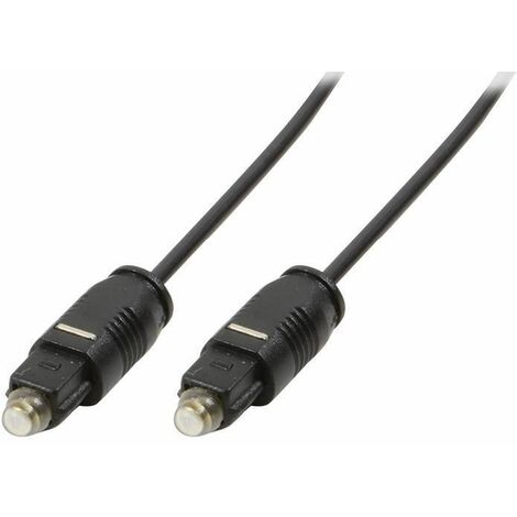 Cable de audio de fibra óptica negro