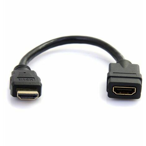 StarTech.com Cable de 15cm Extensor HDMI - Cable HDMI Corto Macho a Hembra  - Cable Alargador HDMI 4K - Extensión HDMI UHD 4K 30Hz Macho a Hembra - HDMI  1.4 de Alta Velocidad - 30AWG