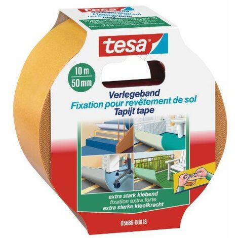Cinta doble cara suelos Tesa Tape extrafuerte removible 25x50