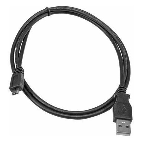 Cable Adaptador de 1m USB A Macho a Micro USB B Macho para Teléfono Móvil  Carga y Datos - Negro en