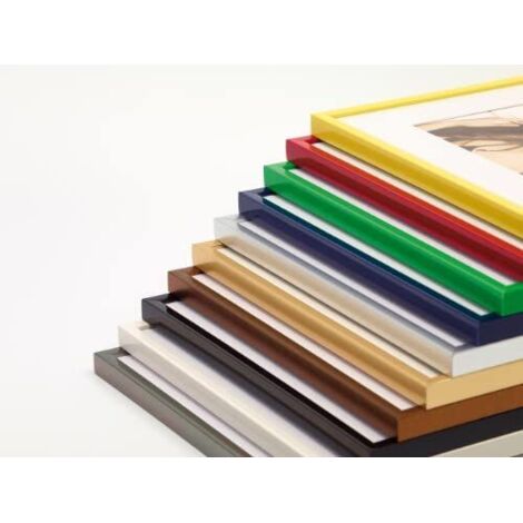 Walther Design New Lifestyle KV824U Cornice In Plastica - 18x24 Cm, Colore Turchese, Profilo 9mm, Con Vetro Artistico Infrangibile