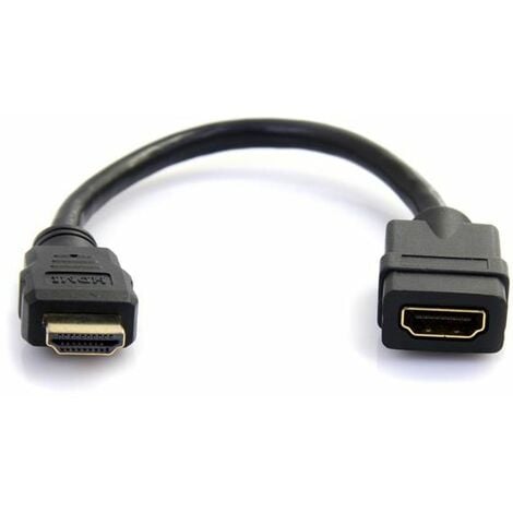 StarTech.com Cable de 15cm Extensor HDMI - Cable HDMI Corto Macho a Hembra  - Cable Alargador HDMI 4K - Extensión HDMI UHD 4K 30Hz Macho a Hembra - HDMI  1.4 de Alta Velocidad - 30AWG