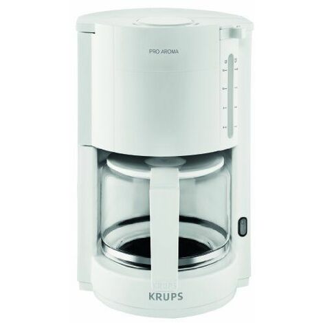Caffettiera A Goccia Krups F30901 - 10 Tazze, 1.4L, Caraffa In Vetro, Nero | Con Piastra Riscalda, Blocco Antigoccia E Spegnimento Automatico