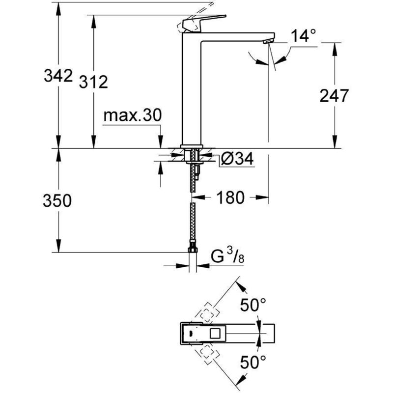 GROHE Eurocube Chrome