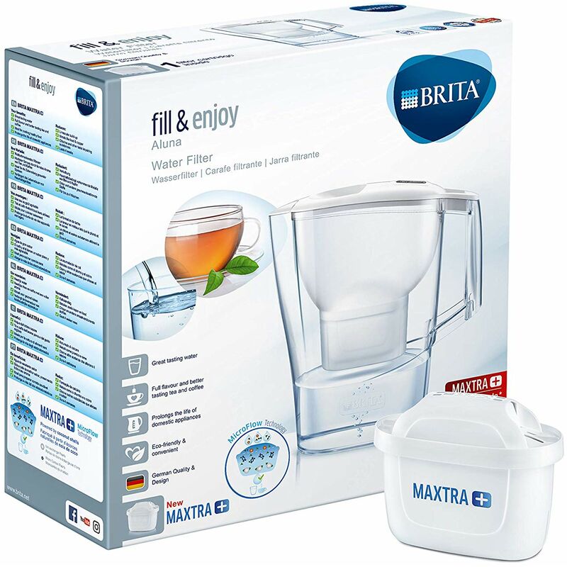 Brita Aluna Cool Pitcher-Wasserfilter 2,4 l Transparent, Weiß