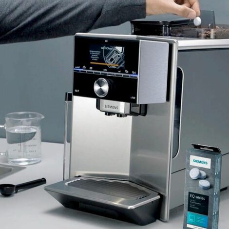 Siemens TZ80001N Reinigungstabletten (für Kaffeevollautomaten, 10 Stück,  gute Reinigung von Rückständen, EQ-Reihe, surpresso-Reihe,  Einbauvollautomaten)