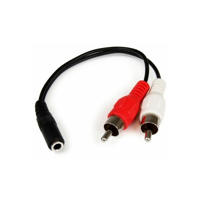 Cavo convertitore audio - cuffie e microfono - adattatore phoenix da 2 jack  3.5 femmina a 1 jack