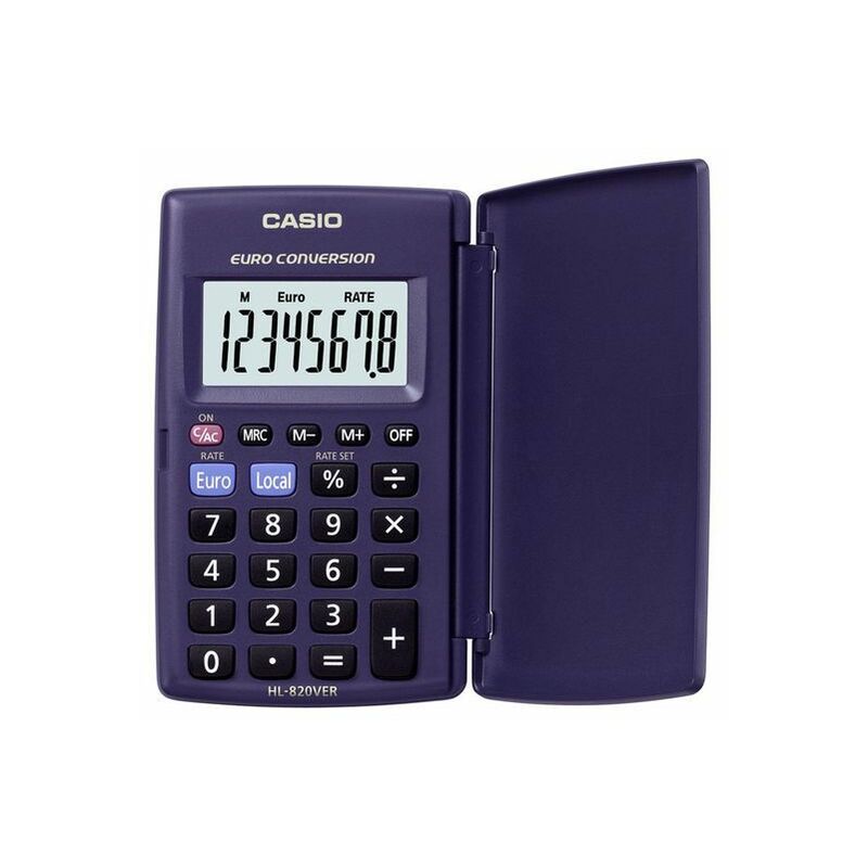 Casio Calcolatrice di Base Tascabile Blu