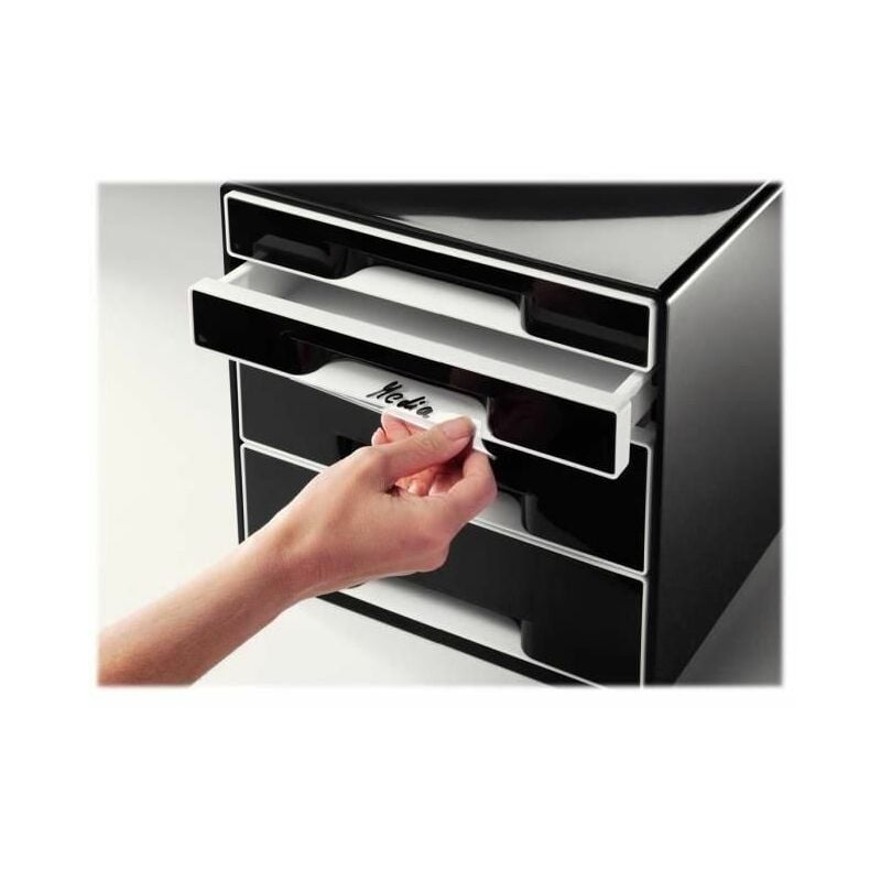 Cassettiera drawer Cabinet CUBE 5 nero Leitz